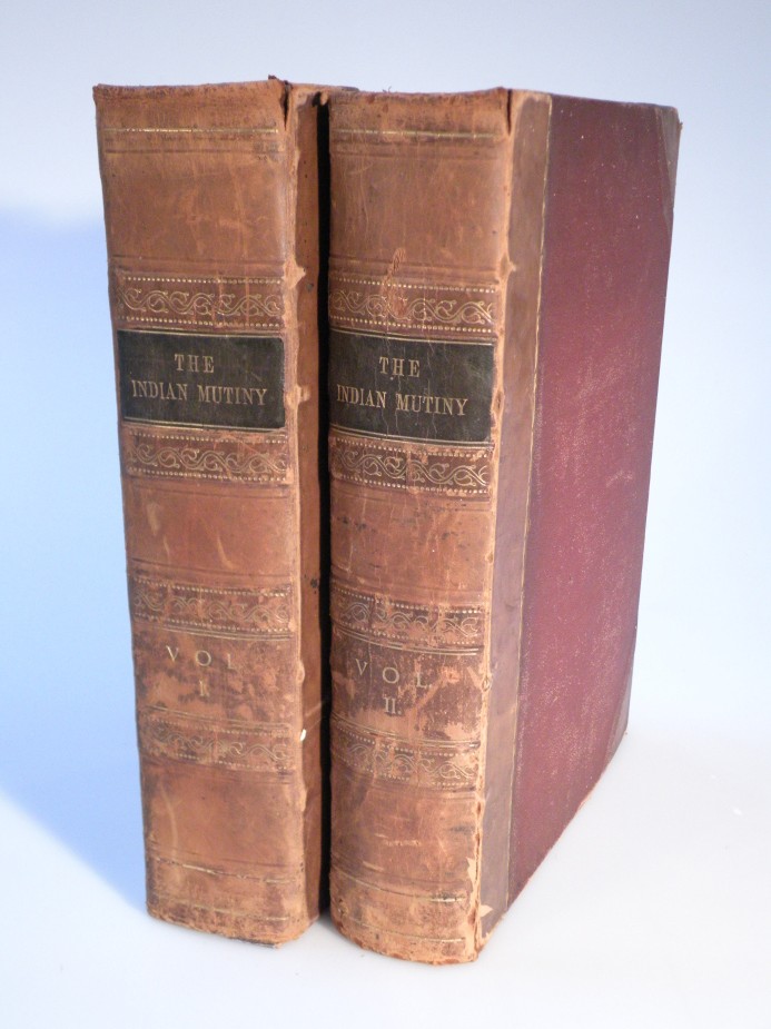 (Ball Charles). The History Of The Indian Mutiny. London printing, 664 pages, part leather and