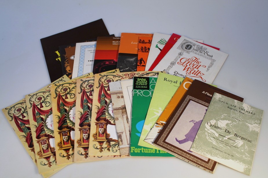 A quantity of show and stage theatre ephemera, to include various programmes for Regents Park,