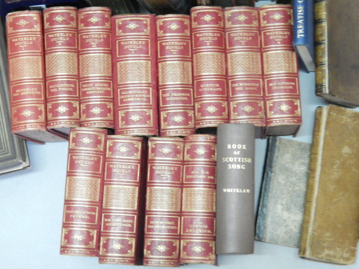 Various books etc., to include an album of 19thC photographs, various red leather bound copies of - Image 2 of 2