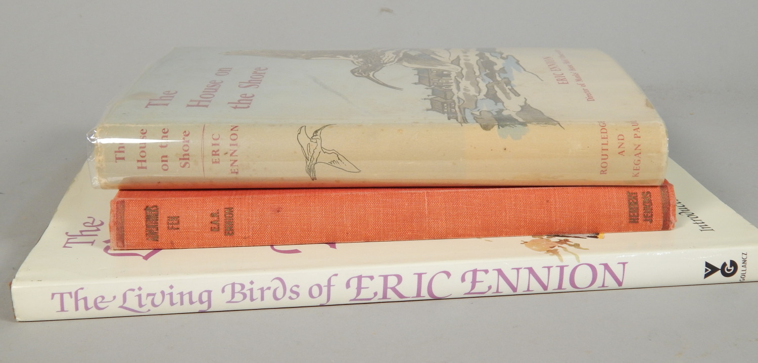 Three ornithology books, each illustrated by Eric Ennion, to include the House on the Shore, and