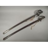 Two 19thC cavalry swords, relating to Henry Nelthorpe (1821-1860)of Scawby Hall, North Lincolnshire,