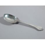 A James II silver trefid handled spoon, with "rat-tail" bowl, London 1688, by Thomas Issod