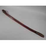 Tribal Art. A Fijian hardwood club, in the form of a Phallus, with carved decoration to end and