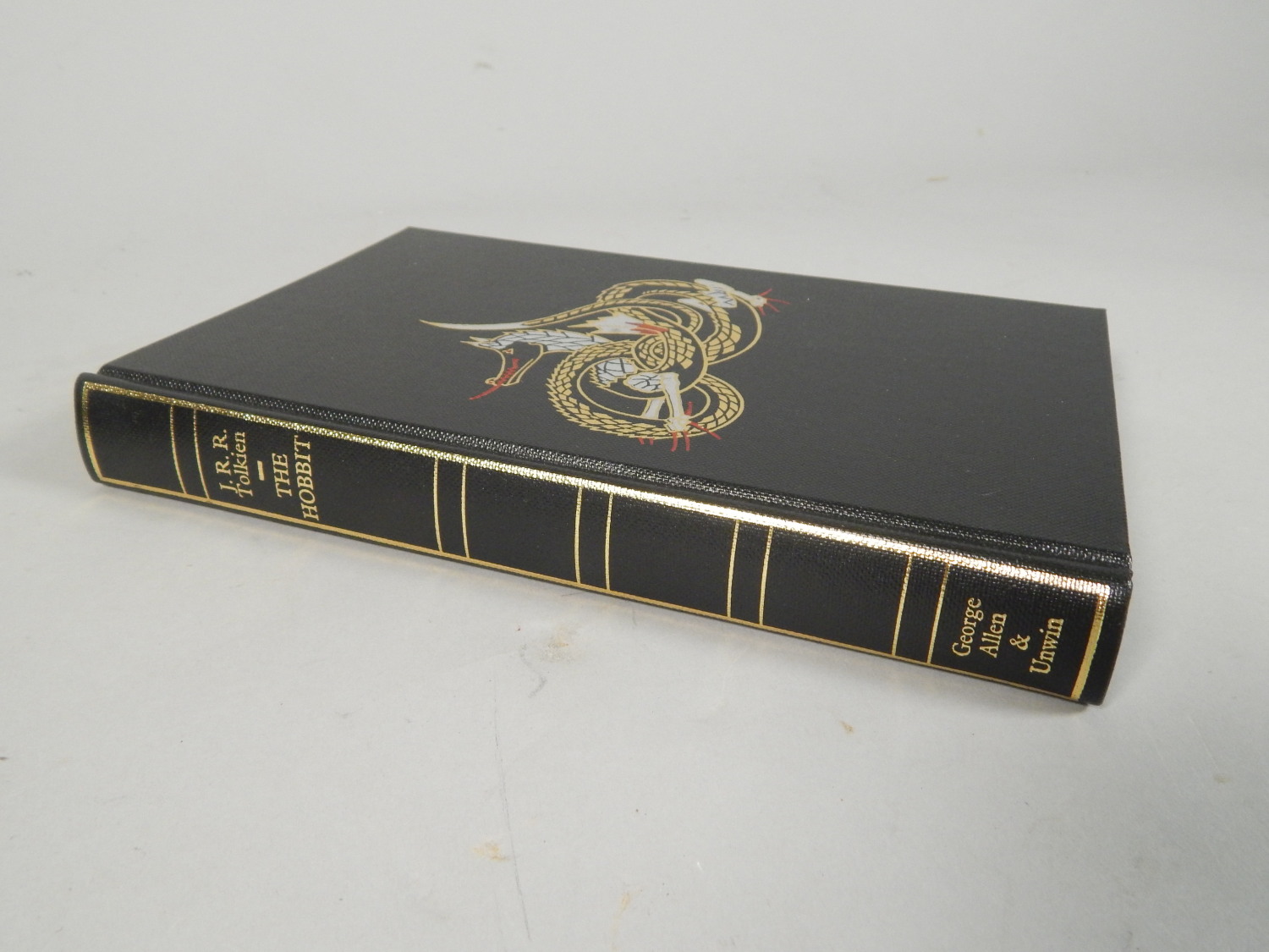 A deluxe edition of JRR Tolkien's The Hobbit, by George Allen and Unwin, in presentation box. - Image 2 of 3