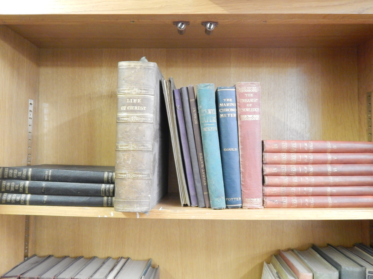 A quantity of general books, to include The Marine Chronometer by Gould, six volumes of In Darkest - Image 2 of 4