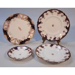 A 20thC Bisto floral pattern dessert service, comprising plate, 25cm wide, salad plate and side