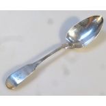 A George III Dublin silver tablespoon, probably John Power, fiddle pattern, 1811, 24cm high, 2½oz.