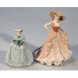 Two Coalport figures, comprising Birthday Wishes, 14cm high and Minuettes Natalie, printed marks