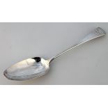 A George III silver tablespoon, by William Sumner, Old English pattern, London 1801, 22cm long, 1½