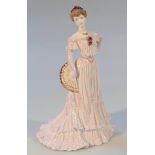 A Coalport Compton and Woodhouse figure, Lady Rose At The Royal Ascot Ball, no. 1657/12500,