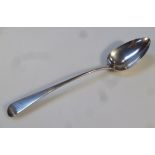 A George III basting spoon, by William Bateman, Old English pattern, London 1818, 29cm high, 2oz.