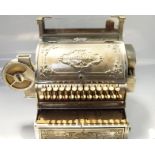 A National Cash Register Stephenson's Model 349DD Model 2415351, in chromed brass with optional auto