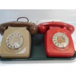 Two mid 20thC GPO telephones.