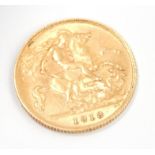 A George V half gold sovereign, dated 1913.