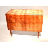 A mahogany dropleaf table, total width 130cm.