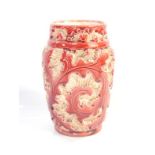 A Beswick coral vase, bearing the no. 669 to base, 21cm high.