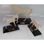 Beswick horse and foal figures, comprising Spirit of Youth, Springtime and Young Spirit, 17cm