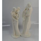 Two Royal Doulton Images figures, comprising Wedding Day, and Our First Christmas, 33cm high and