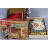 An Arkitex Spot On Tri-ang scale model construction kit, part boxed, 10cm high, and a quantity of