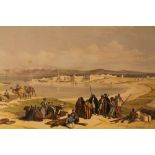 After David Roberts. Approach to Alexandria and Suez General View, Day & Sons, coloured plates, 13cm