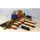 Withdrawn by Vendor pre-sale. Various mid-20thC Hornby tinplate OO-gauge railway accessories,