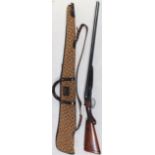 A BSA 12 bore side by side shotgun, serial number W557. Auctioneers note - Anyone wishing to view or