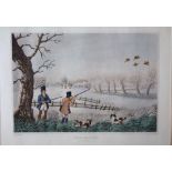 After Havell. Snipe shooting and other hunting scenes, prints, titled to the mounts, 21cm x 31cm,