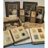 A quantity of various late Victorian photographs, ephemera and photographs showing images by