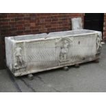 A Roman striligated carrara marble sarcophagus, late II / early III century AD, the front