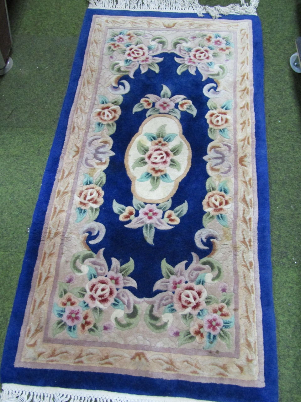 Various cushions, carpets, rugs, embroidery items, etc, various dimensions. (a quantity) - Image 3 of 4