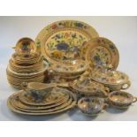 A Masons Regency ironstone part dinner service, to include oval meat plate, 48cm wide, plates,