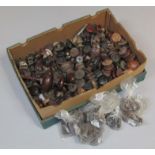 A quantity of 19thC and later furniture accessories, doorknobs, chest of drawer handles, to