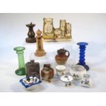 Various pottery and effects, to include a part Moore Brothers pottery part set to include lidded