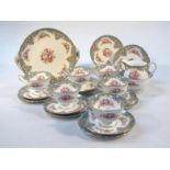 A mid-20thC Shelley Regal pattern part tea service, to include serving plate, 22cm wide, milk jug,