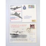 A commemorative cover, for the 35th anniversary of the entry into the RAF service of the Avro