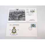 A first day cover, commemorating the 35th anniversary of the Nuremberg Raid, the 40th anniversary