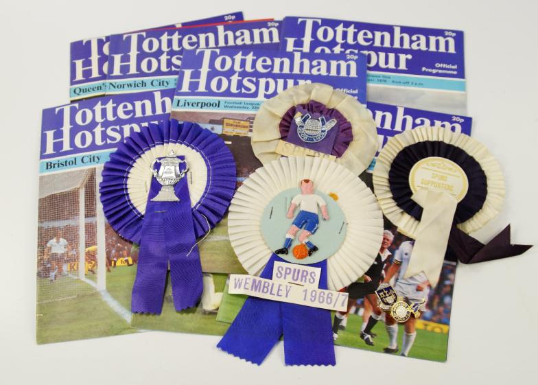 A collection of Tottenham Hotspur football programmes, dating from 1960s 1970s and later, also