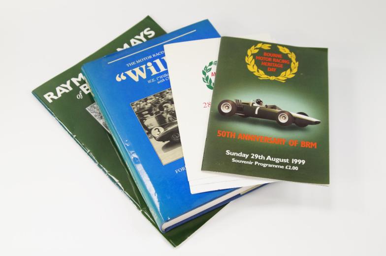 Motor Racing books. Wilkinson & Jones. Wilkie, autobiography; McGregor. Raymond Mays of Bourne;