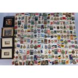 A 20thC cigarette silk quilt, to include various part sets, a small quantity of miniature Baxter and