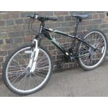 An Apollo Slant Shimano equipped adult's mountain bike, 18 speed, 28cm high.