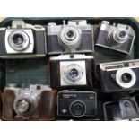 Various cameras, to include Kodax 44A, 10cm high, Koroll 24S, Bencini Comit, etc. (a quantity)