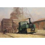 David Shepherd (b 1931). On The Sub Nigel Mine In The Transvaal, artist signed limited edition