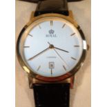 A gentleman's Royal London automatic wristwatch, the 3cm dia. dial with baton numerals and