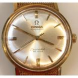 A 1967 Omega Seamaster De Ville automatic gents wristwatch, with 3.5cm dia. white back dial and