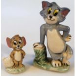 Two Wade figures, of Tom, 9cm high, and Jerry. (2, unboxed)