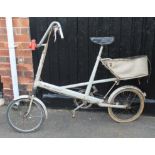 A mid-20thC bygone Moulton bicycle, marked Bradford on Avon Made in England, 117cm high.