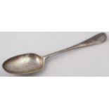 A George II silver tablespoon, probably William Soame, Old English pattern, London, probably 1742,