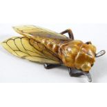 An Art Deco horn moth brooch. (AF)