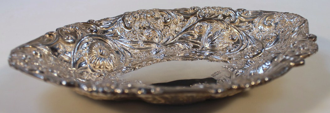 A Victorian silver bon bon basket, by Charles Stuart Harris, the lozenge shaped body repoussé - Image 2 of 3