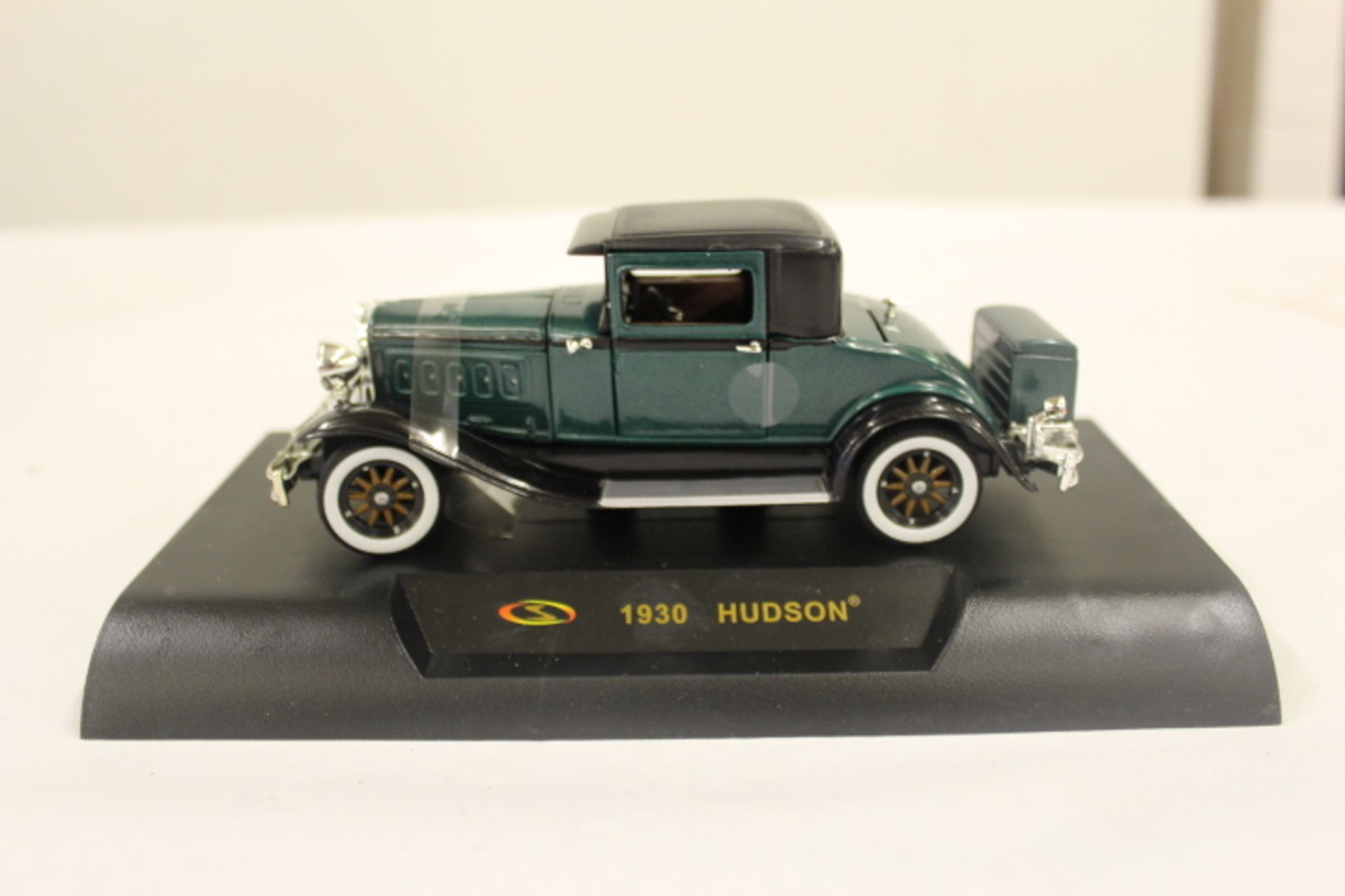 Die Cast 1930 Hudson Automobile On Plinth X  2  Bid price to be multiplied by Two